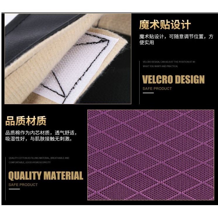 台灣出貨 透氣骨頭頭枕 緩解疲勞 護頸枕 頸部枕頭 皮革 車頸 座椅車頸枕 黑色 灰色 透氣網頭靠枕-細節圖7