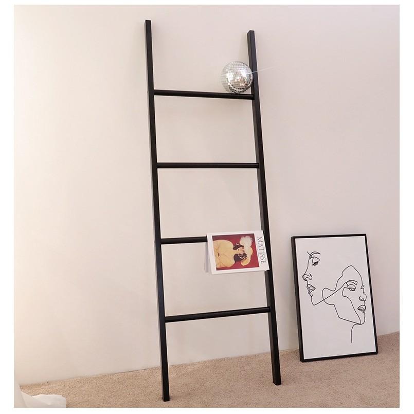 【快速出貨】ins梯形置物架實木客廳墻角北歐實木落地衣帽架臥室浴室浴巾毛巾架玄關梯形靠ㄇ牆省空間掛衣架 收納-細節圖4