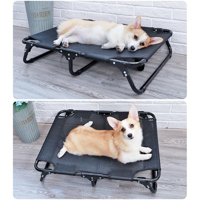 在台現貨 可拆洗寵物床 行軍床寵物 四季可用寵物床 網面床 折疊透氣行軍床狗窩貓窩寵物用品金毛大型小型犬寵物窩狗墊-細節圖2