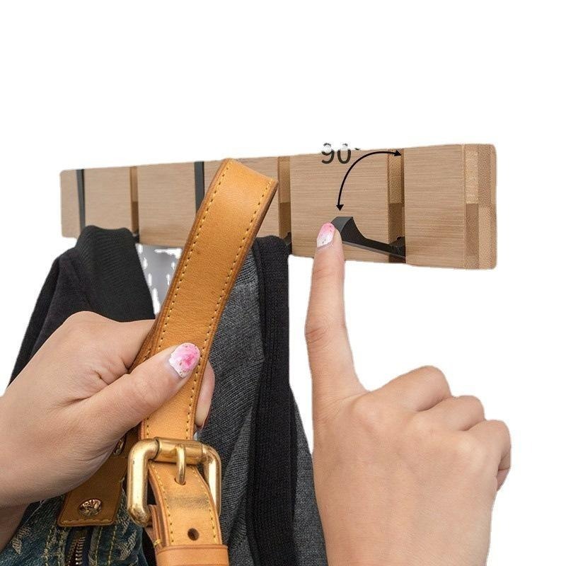 台灣現貨 門後可摺疊掛鉤掛衣架壁掛牆上掛勾 排勾 粘勾 門後掛衣鉤 隱藏掛衣勾 壁掛  衣帽架  掛衣架 牆上門後衣服-細節圖2