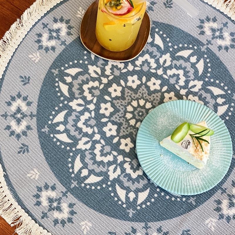 台灣現貨 隔熱桌墊 復古歐式貴族風 流蘇餐墊 桌墊 隔熱小墊子 摩洛哥北歐麻布餐墊 民族風波希米亞 桌布桌面擺設-細節圖7