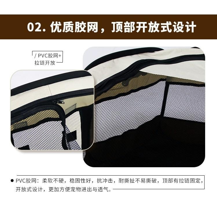 【台灣24hr出貨】 寵物產房貓咪生產房懷孕貓產房折疊八角產箱窩貓咪用品帳篷貓窩封閉式折叠牛津布防水寵物圍欄寵物窩-細節圖6