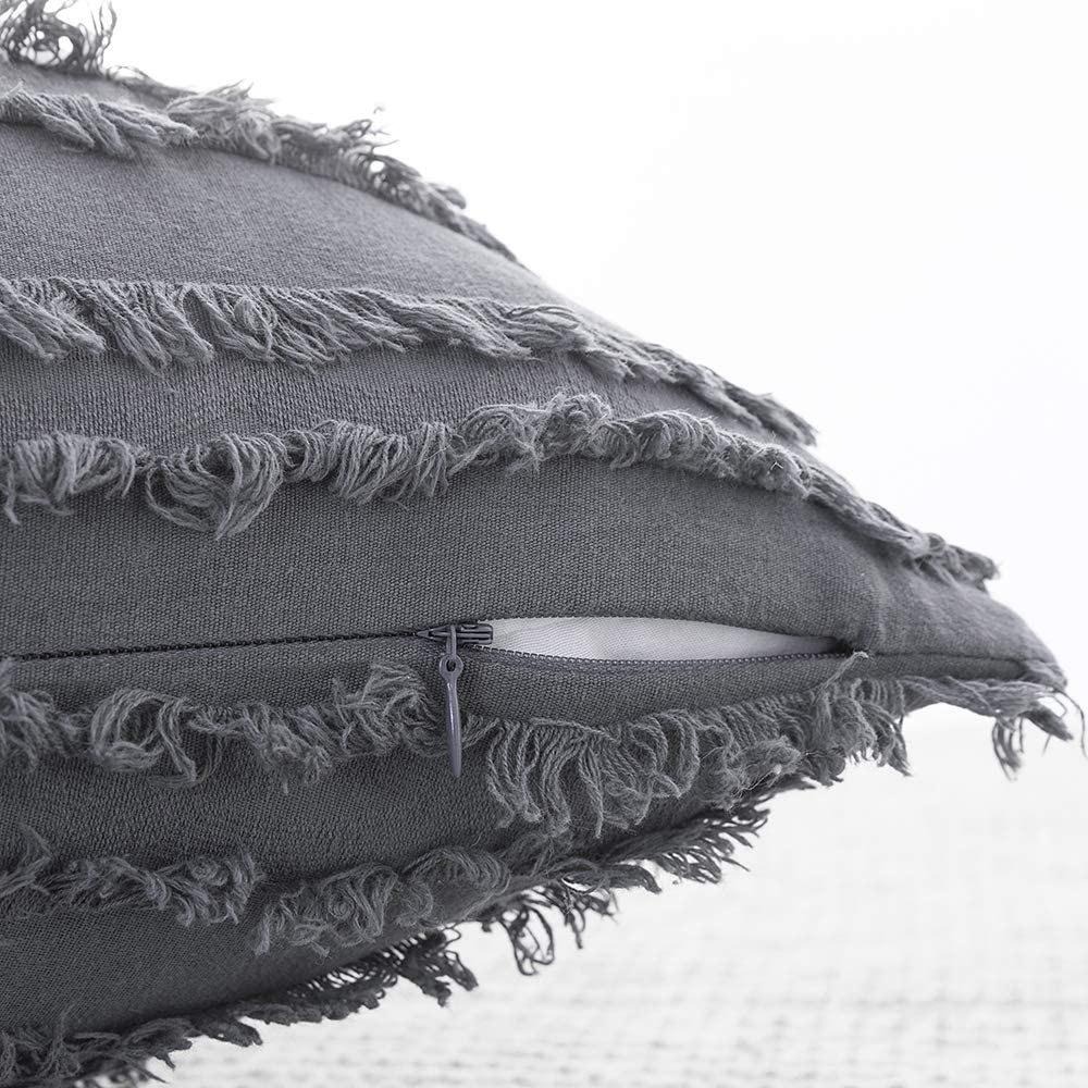 台灣現貨 快速出貨  簇絨幾何流蘇 印度民宿抱枕靠枕簡約新款床上 波西米亞風棉麻抱枕套 抱枕 流蘇沙發靠枕 摩洛哥風-細節圖6