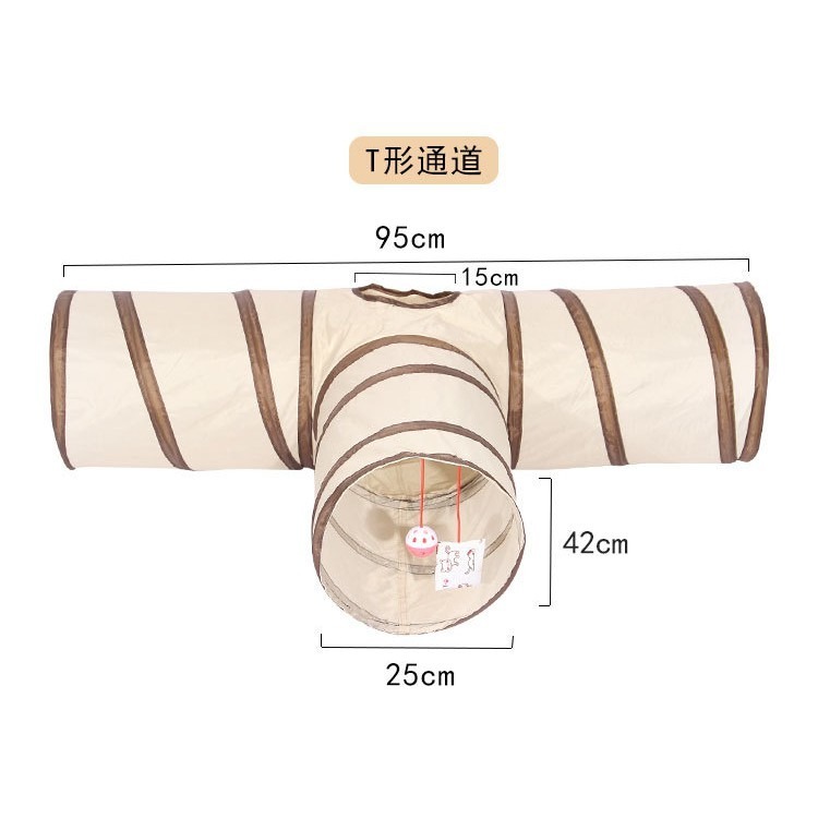現貨～可折疊玩具貓通道寵物隧道 逗貓棒 貓咪玩具 響紙通道 寵物貓鑽帳篷窩 寵物玩具 寵物窩 貓窩 貓床 貓咪用品-細節圖2
