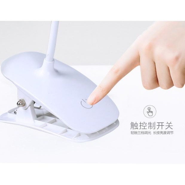 台灣出貨 LED檯燈 護眼台燈 桌燈 閱讀燈 電池+USB供電 白光 可彎曲蛇管 觸控三段調光 觸控三段調光 A175-細節圖8