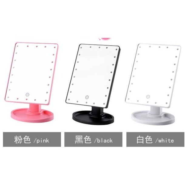 台灣出貨 LED化妝鏡 22燈 梳妝台鏡子 梳妝鏡 化妝台鏡子 交換禮物 情人節收納鏡子 梳妝檯鏡子 化妝鏡 彩妝工具-細節圖7