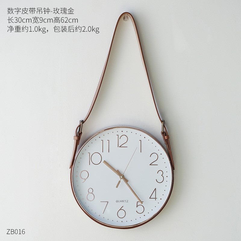 台灣出貨 簡約款 超美玫瑰金 美裝飾 簡約時尚掛鐘 時鐘客廳背景牆時尚軟裝飾品 餐廳 咖啡廳 牆上大氣掛鐘 創意時鐘-細節圖5