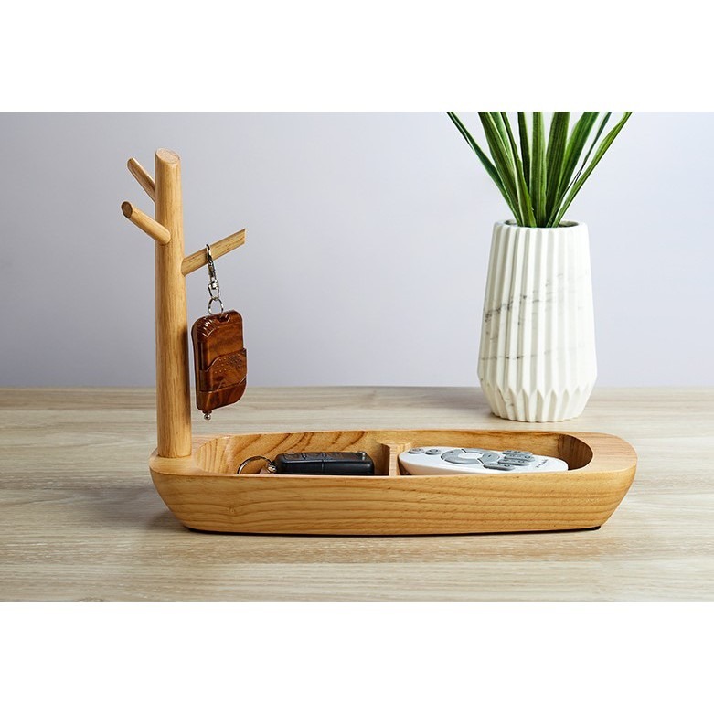 在臺出貨 實木進門掛鑰匙架門口置物架桌面鑰匙玄關收納 創意置物架門口玄關擺件客廳桌面收納盒木質儲物盒 鑰匙盒 鑰匙架-細節圖7