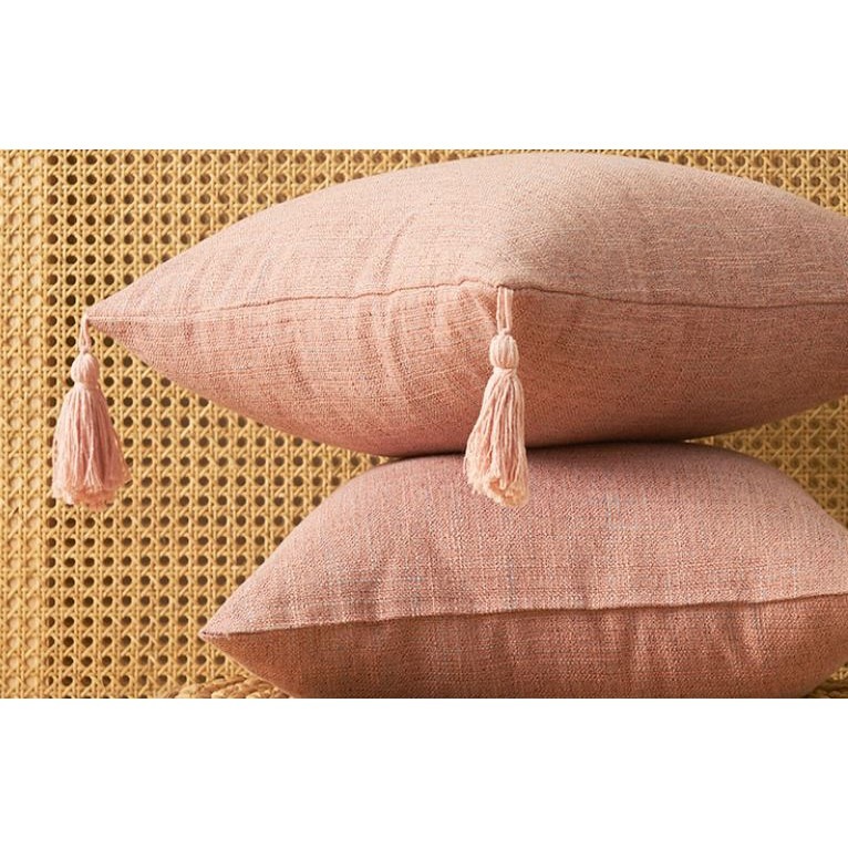 在臺出貨 流蘇抱枕純色棉麻 簡約文藝風 摩洛哥風流蘇 超美立體繡花抱枕 流蘇款 絨毛 民族風 波西米亞風方形靠枕靠墊套-細節圖8