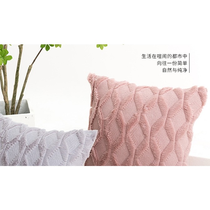 台灣現貨 經典絨布格子抱枕沙發靠墊靠枕客廳床頭靠背幾何北歐抱枕套 網格抱枕 摩洛哥抱枕 居家裝飾 沙發抱枕靠枕腰靠-細節圖4