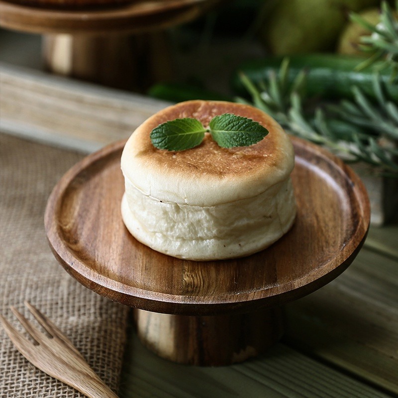 台灣現貨 木托盤乾果盤客廳擺盤 麵包板 甜點 壽司托盤 日式高腳 實木蛋糕盤子 食物展示 食物擺放盤 水果盤家用-細節圖2