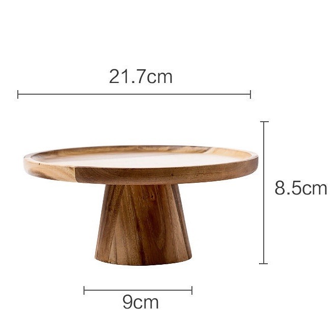 台灣現貨 木托盤乾果盤客廳擺盤 麵包板 甜點 壽司托盤 日式高腳 實木蛋糕盤子 食物展示 食物擺放盤 水果盤家用-細節圖7