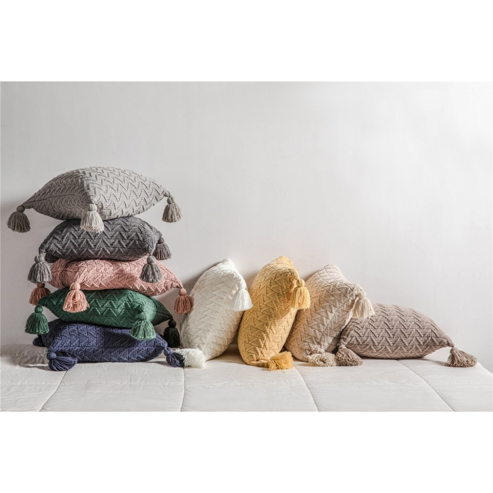 在臺出貨 多色系可挑選 雪尼爾針織抱枕靠枕套家居軟裝配飾 針織枕頭套 靠枕麻花枕頭套 套辦公室護腰靠枕 純色床頭大靠背-細節圖2