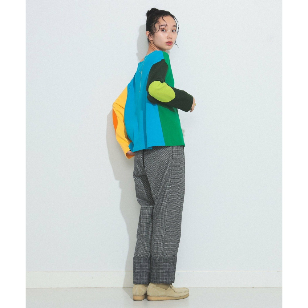 現貨 BEAMS BOY 袖子拼接撞色長袖上衣 人氣 定番 限定 特價 日貨 日本代購 日本連線 代購-細節圖4