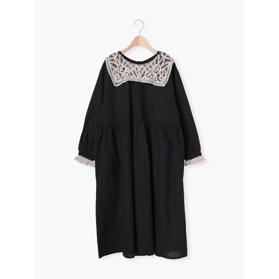 現貨 Samansa Mos2 前後兩穿 刺繡方領洋裝 特價 出清 代購 森林系 SM2 日本代購 代購 日本連線-細節圖2