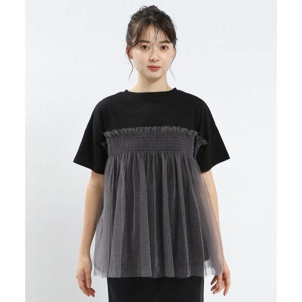 現貨 GLOBAL WORK 假兩件拼接金蔥上衣 特價 出清 代購 日本代購-細節圖2