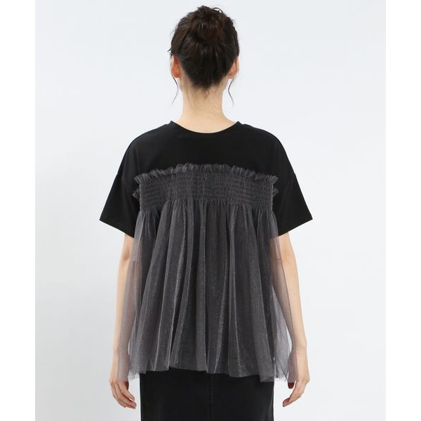 現貨 GLOBAL WORK 假兩件拼接金蔥上衣 特價 出清 代購 日本代購-細節圖4