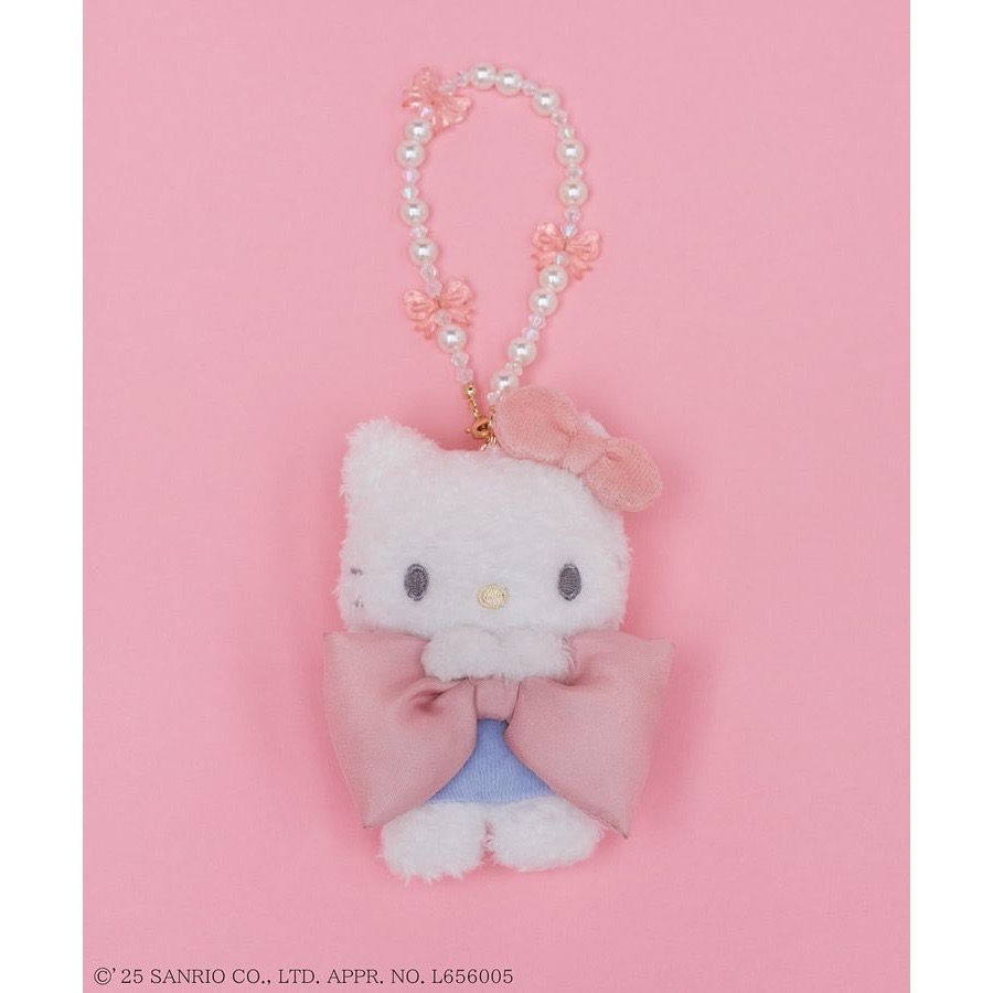 現貨 三麗鷗 Maison de FLEUR 聯名 美樂蒂 庫洛米 KITTY 小麥粉 蝴蝶結 吊飾 代購 日本代購-細節圖4