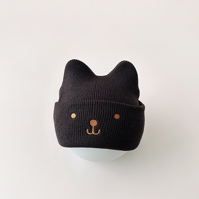 寶寶兔兔針織帽 毛帽 毛線帽保暖帽 嬰兒胎帽 秋冬加厚 帽子 兒童毛帽 幼童毛帽 針織帽-規格圖1