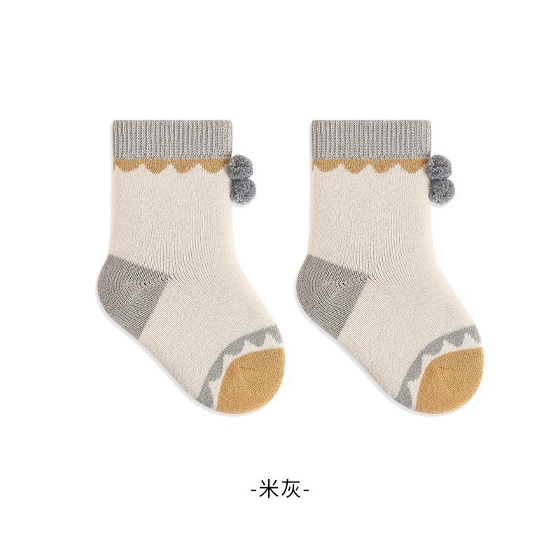 秋冬新款！嬰兒加厚毛圈襪 加絨加厚襪子 貂絨寶寶襪 中筒襪 兒童襪子 新生兒襪-規格圖4