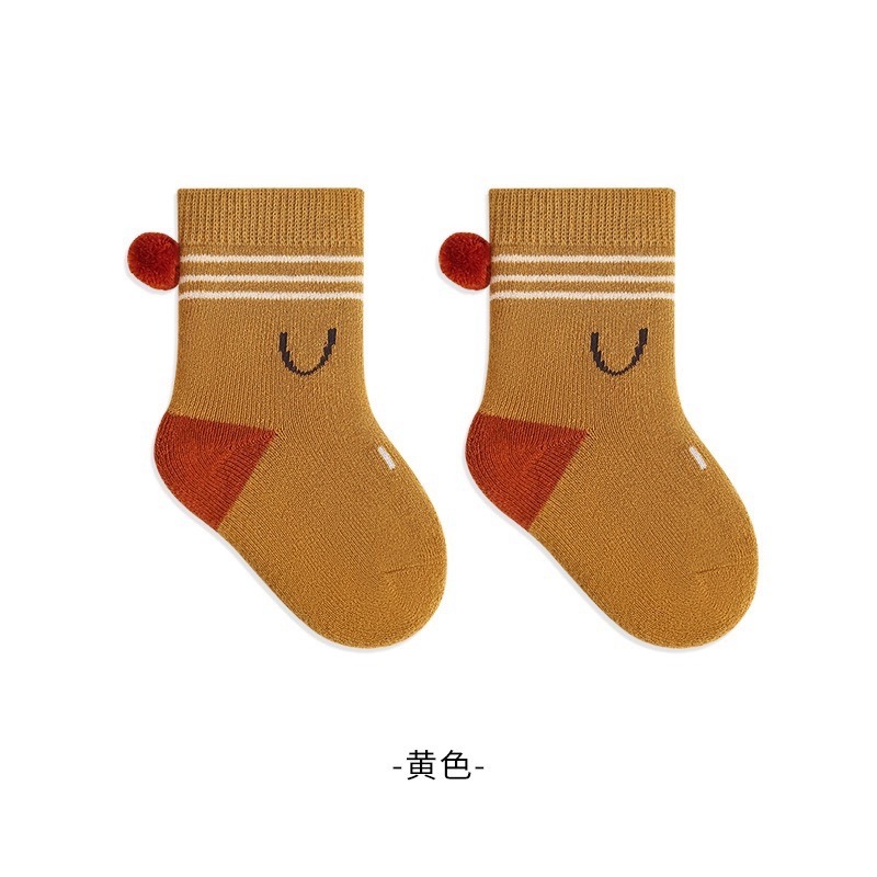 秋冬新款！嬰兒加厚毛圈襪 加絨加厚襪子 貂絨寶寶襪 中筒襪 兒童襪子 新生兒襪-規格圖4