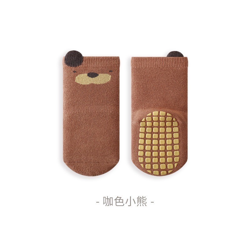 動物寶寶襪 嬰兒加厚毛圈襪 學步襪 加絨加厚襪子 貂絨寶寶襪 中筒襪 兒童襪子 新生兒襪-規格圖4