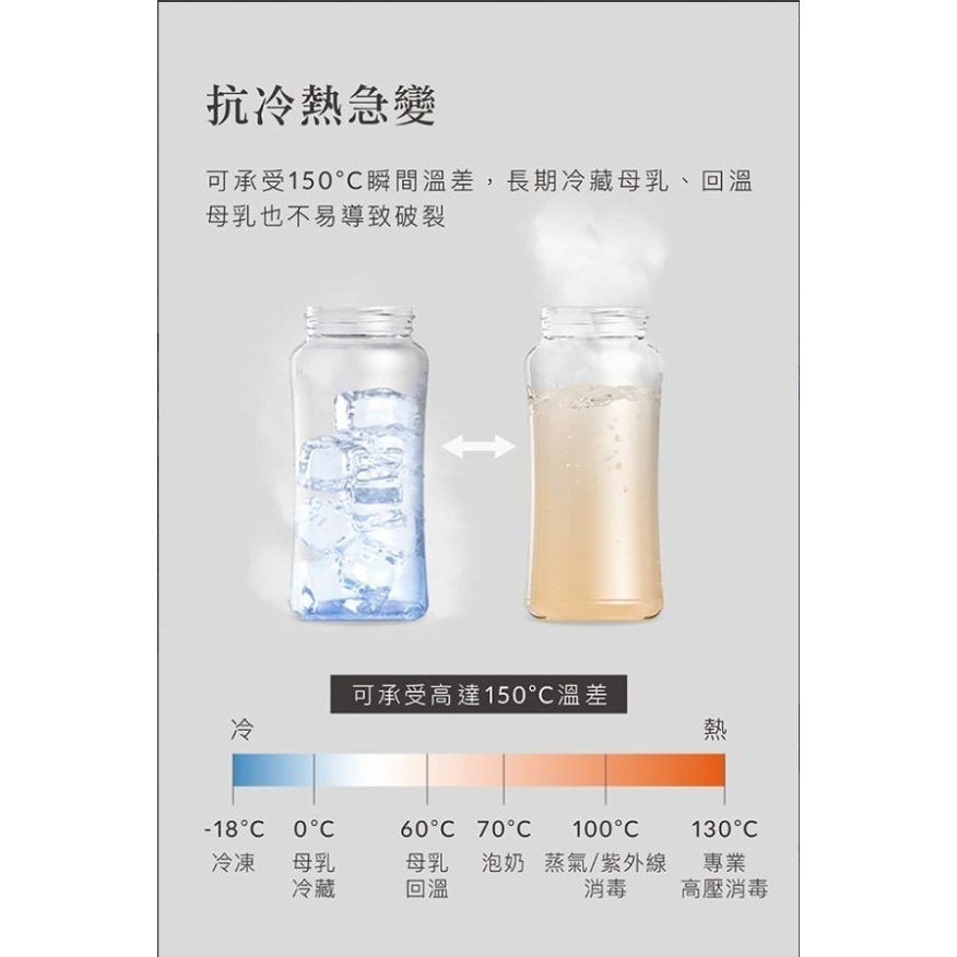 小獅王 蘊蜜質金 玻璃寬口防脹氣奶瓶 270 180ml 貝親奶嘴可用 替換奶嘴-細節圖2