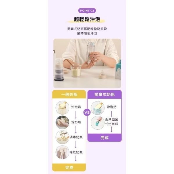 預購.MOTHER-K Ecozen旋轉伸縮拋棄式奶瓶+溫感雙鎖拋棄式奶瓶袋25入-細節圖9