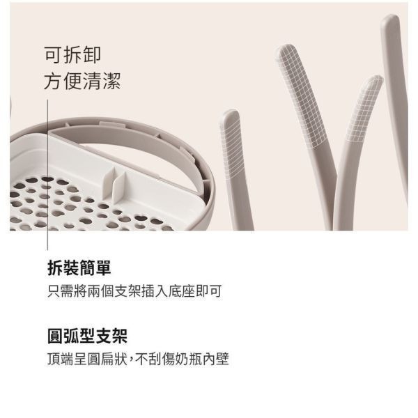 預購 .MOTHER-K 攜帶式奶瓶晾乾架-細節圖4