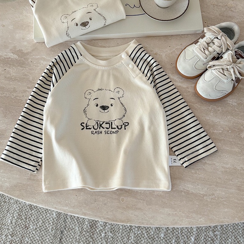 預購.小童卡通條紋t-規格圖4