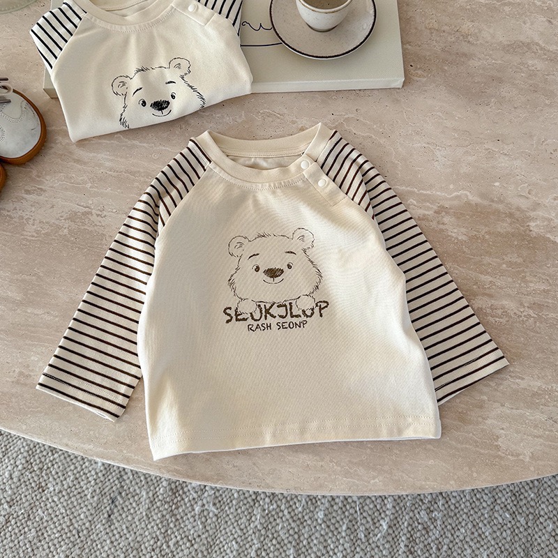 預購.小童卡通條紋t-規格圖4