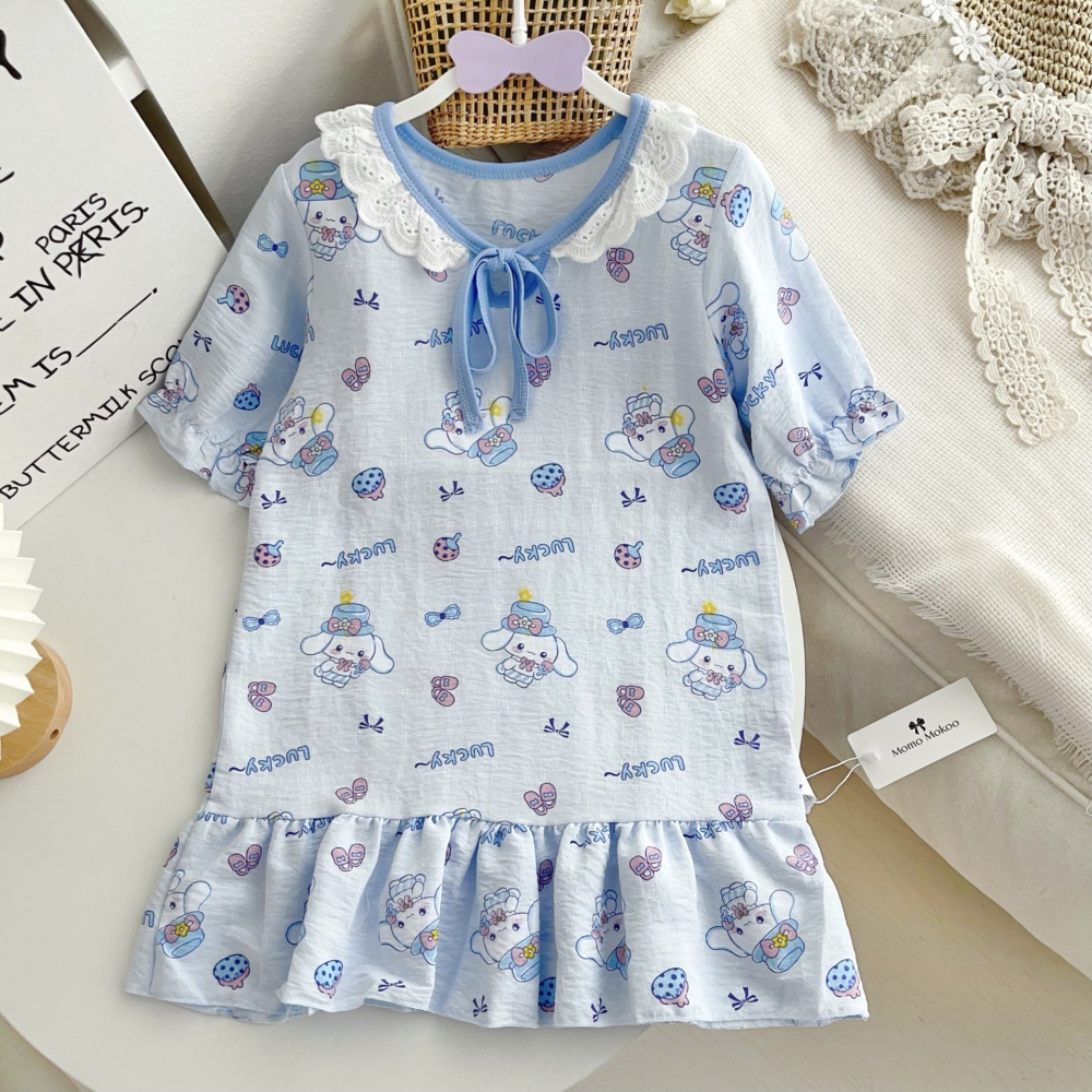 預購T • 公主印花滿印裙-細節圖6