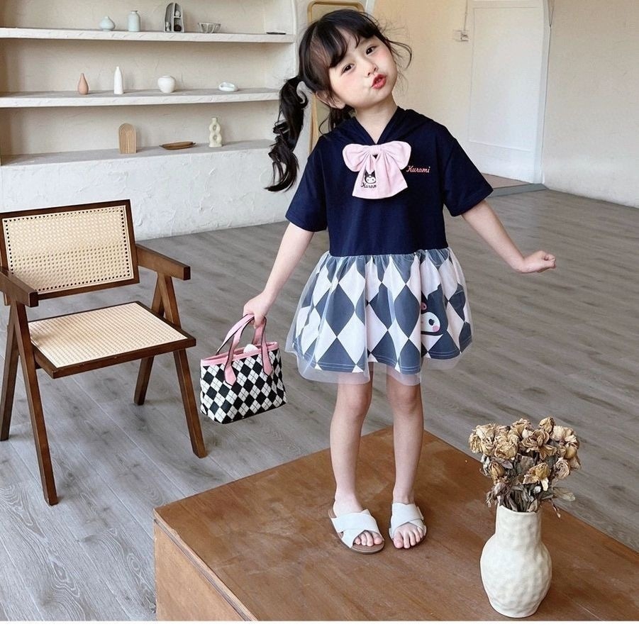 預購.庫洛米/美樂蒂網紗連衣裙-細節圖5