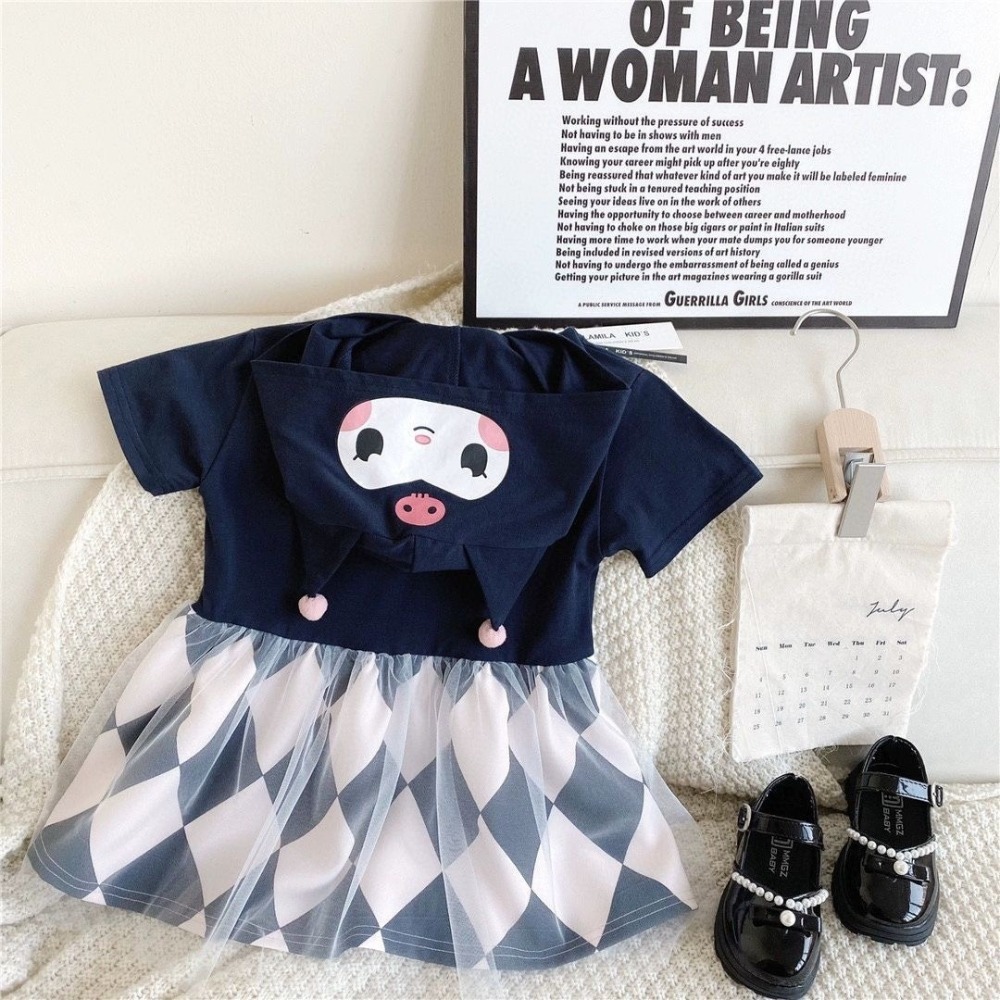 預購.庫洛米/美樂蒂網紗連衣裙-規格圖9