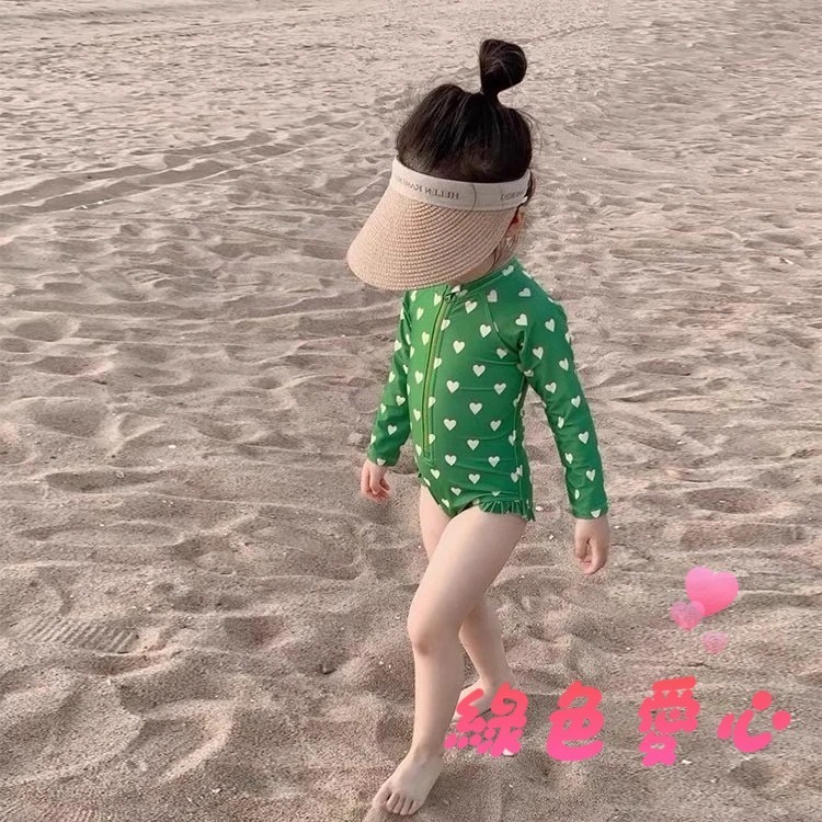 預購.ins氣質連體游泳衣 -帶泳帽-規格圖6