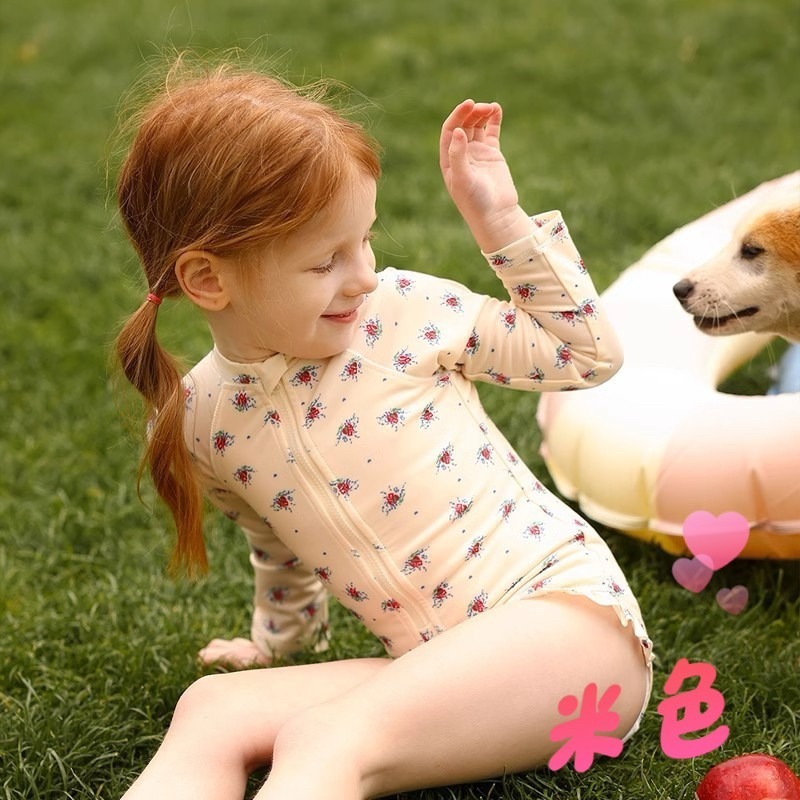 預購.ins氣質連體游泳衣 -帶泳帽-規格圖6