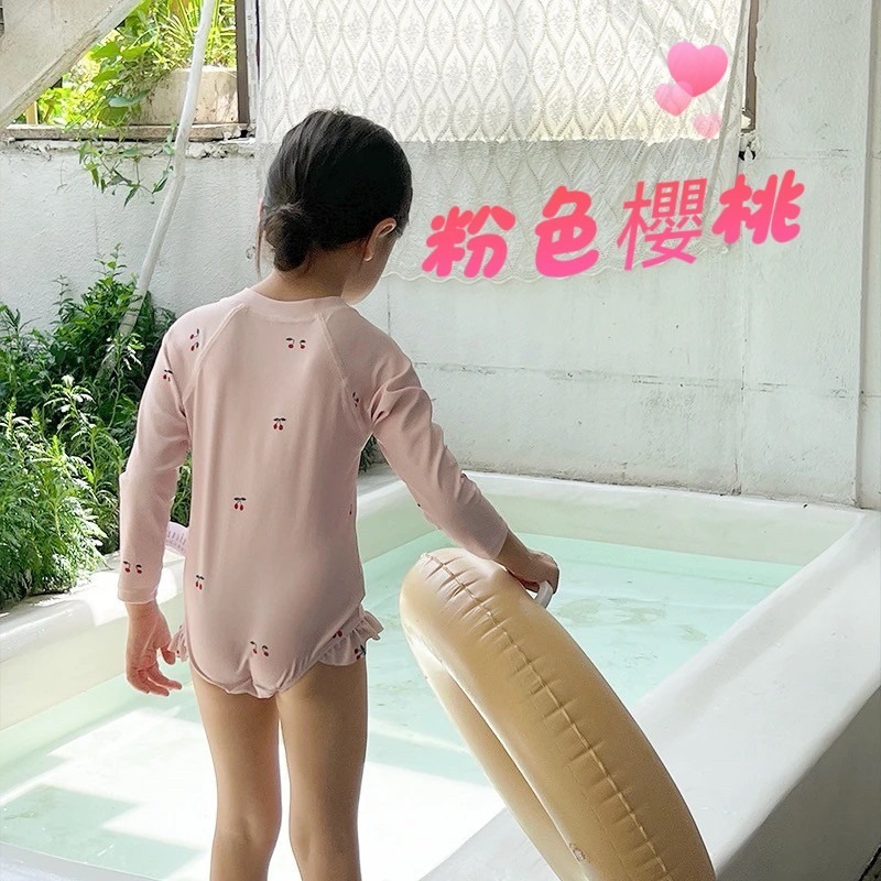 預購.ins氣質連體游泳衣 -帶泳帽-規格圖6