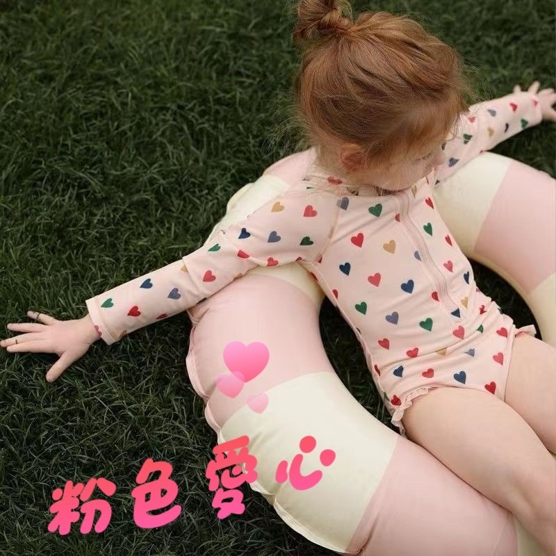 預購.ins氣質連體游泳衣 -帶泳帽-規格圖6