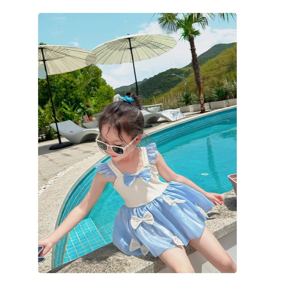 預購.ins超美蝴蝶游泳衣 -帶泳帽-細節圖6