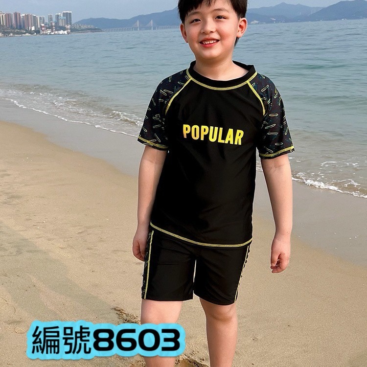 預購.中大童長袖防曬游泳裝適合-規格圖8