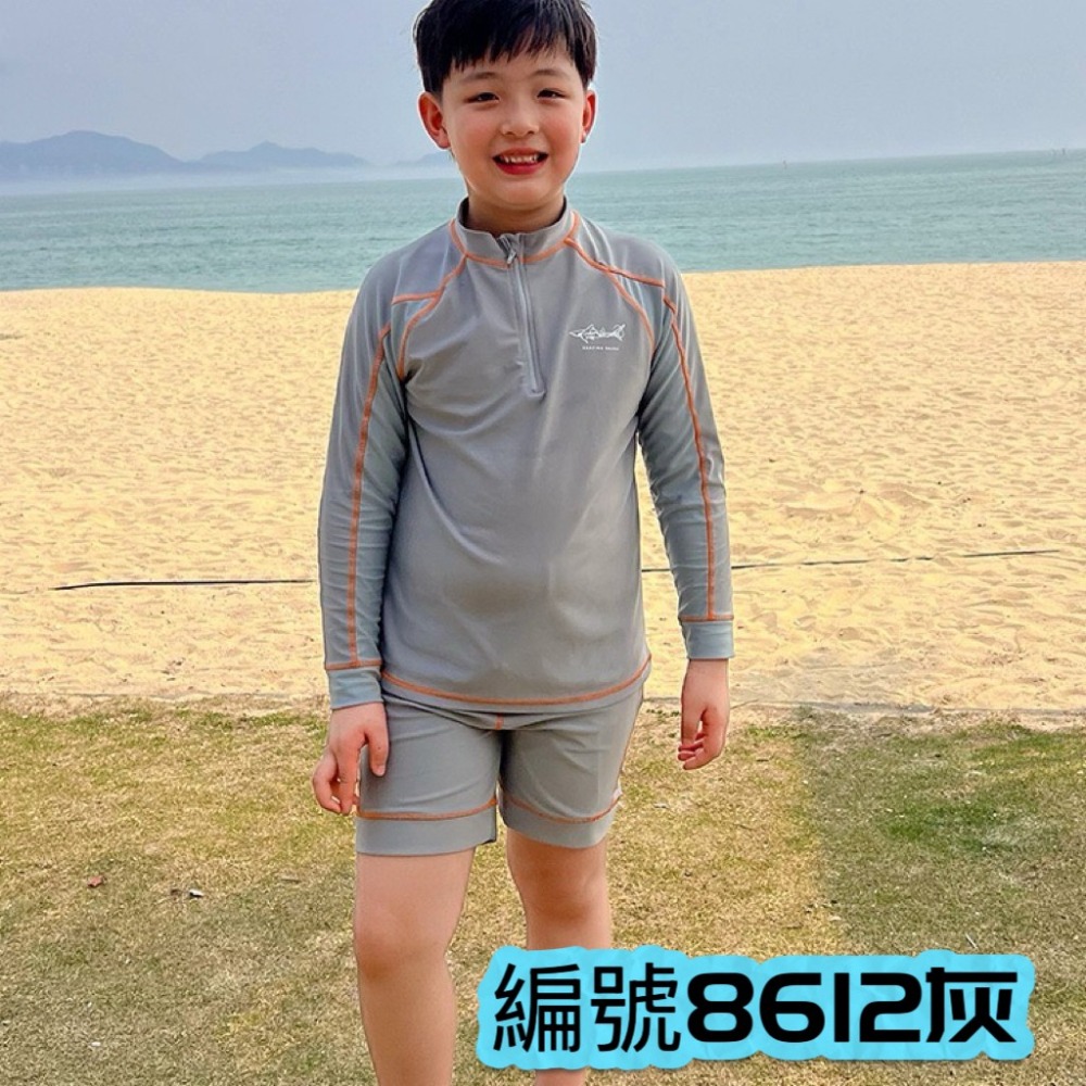 預購.中大童長袖防曬游泳裝適合-規格圖8