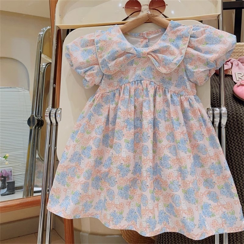 預購.蝴蝶結泡泡袖連衣裙-細節圖6