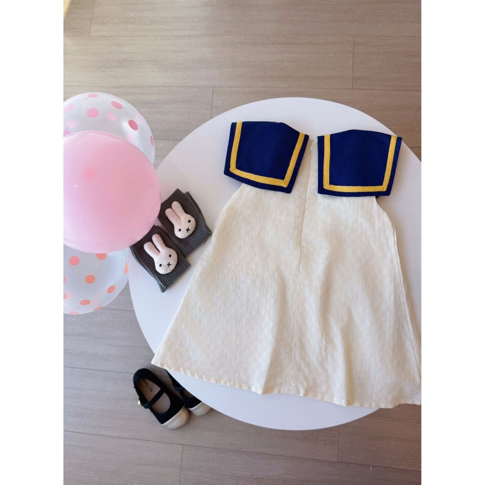 預購.韓版學院風兔子連衣裙-細節圖4