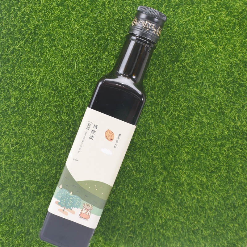 【豆田鮮榨油】核桃油 250ML 冷壓鮮榨 新鮮現榨 寶寶副食品用油-細節圖2