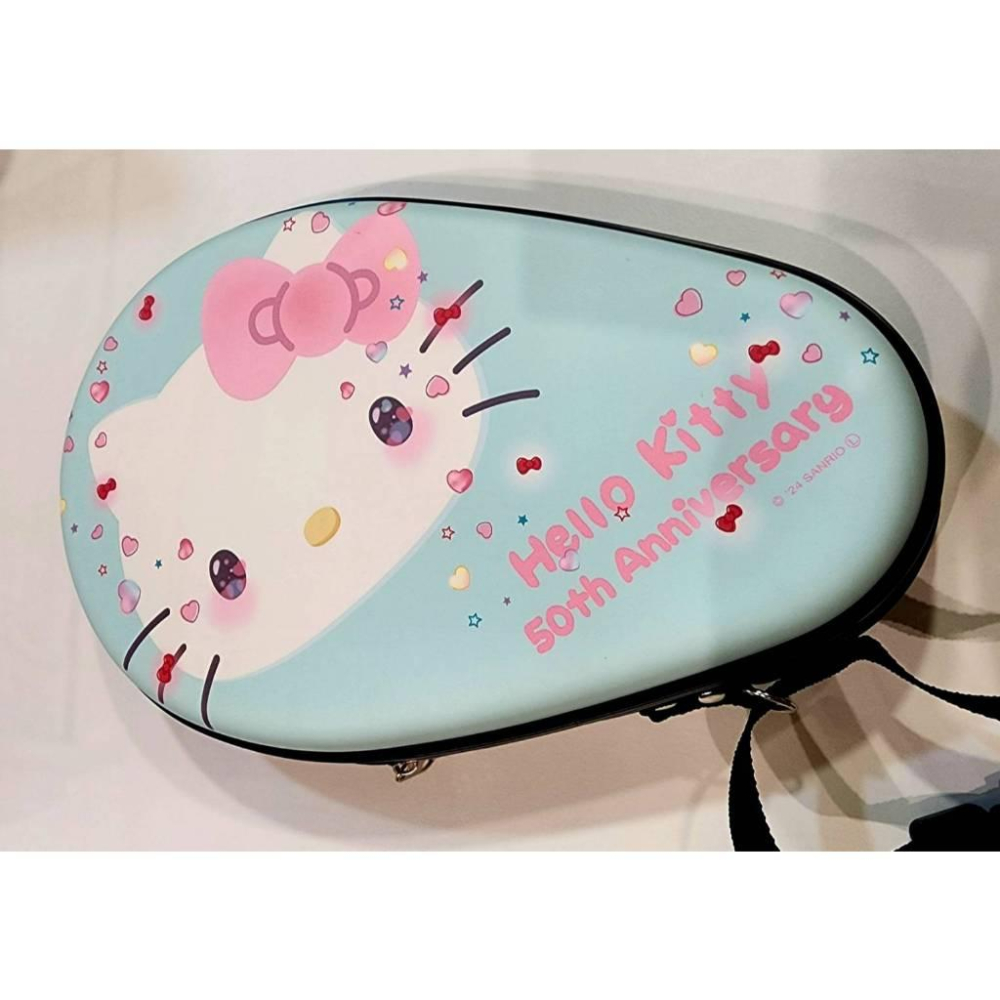 <古大體育>日本限定款商品 三英  KITTY 50周年紀念款 硬質球拍套 乒乓球拍套 桌球拍袋 乒乓球拍袋 球拍盒-細節圖2