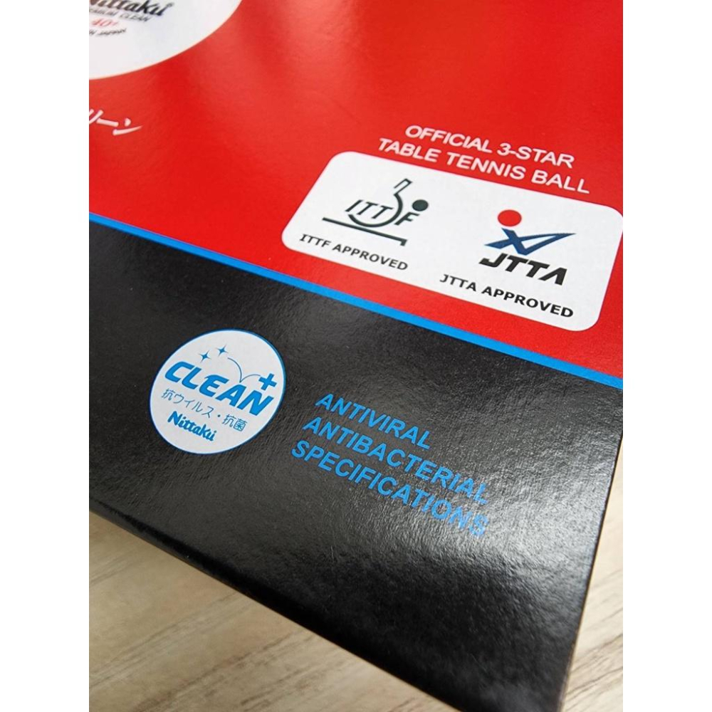 <古大體育> Nittaku Premium 40+ 日本製 抗菌 三星 比賽球(三顆)-細節圖5