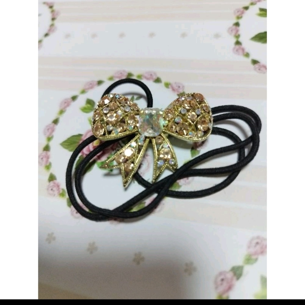 蝴蝶結鑽髮束-細節圖2