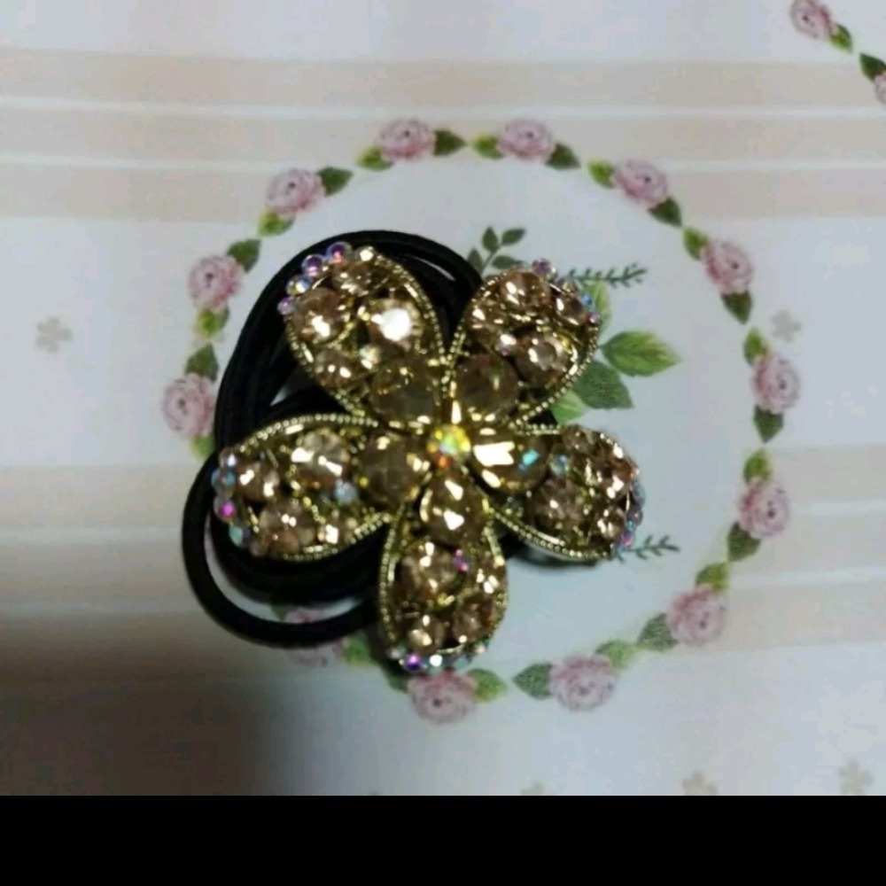 花朵鑽髮束-細節圖3