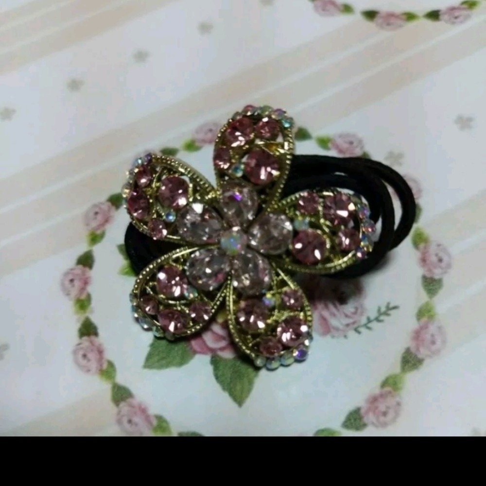 花朵鑽髮束-細節圖5