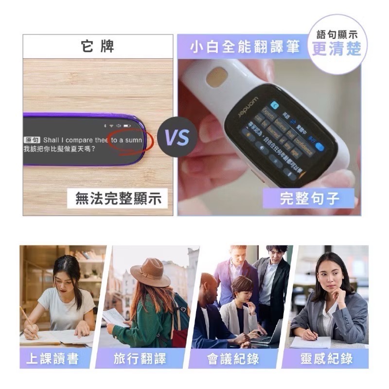 公司貨 保固【WONDER】小白全能翻譯筆 WM-T21W 🌟加贈保護套、保護貼、小禮物🎁-細節圖9